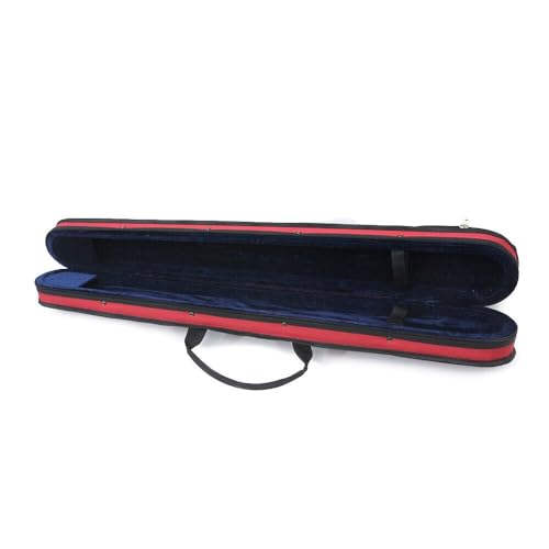 YoungMonic Upright Double Bass Bow Case Different color Nylon/Carbon Fiber Bass Bow Case Hold 2 Bow Bag For German New Bass Bow Boxs (Red Nylon)