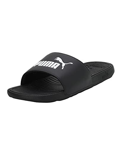 Puma Unisex Adults Cool Cat 2.0 Slide Sandals, Puma Black-Puma White, 7 UK, Puma Black Puma White