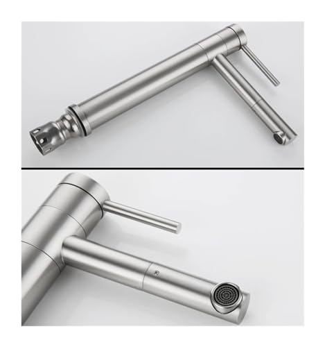 Robinet de cuisine en acier inoxydable brossé et durable - 7