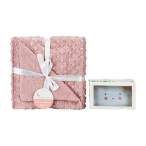 Interbaby - Manta Burbuja Rosa Maquillaje con lámpara Nube, Unisex Cover