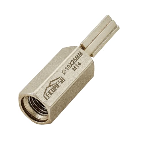 LEKOMESH Fraise à Mortier Carbure 10 mm - Mèche de Ratissage de Mortier avec Filetage M14 pour Retirer les Joints de Mortier, Maçonnerie, Brique et...