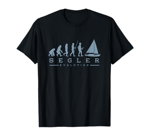 Segler Evolution Segeln Segel Boot Windsegeln Geschenk T-Shirt
