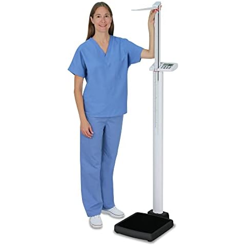 Detecto, Solo Digital Physicians Scale, Mechanical Height Rod, 550 lb x 0.2 lb / 250 kg x 0.1 kg Cover