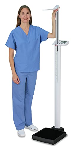 Detecto, Solo Digital Clinical Scale, Mechanical Height Rod, 550 Lb X 0.2 Lb / 250 Kg X 0.1 Kg #TOP9