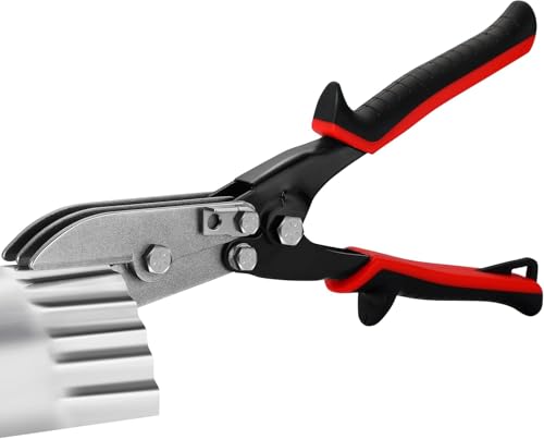 Image of 5 Blade Sheet Metal Crimper, Hand Crimper HVAC Pipe Crimper for 24 Gauge Steel and 28 Gauge Stainless Steel, Downspout Crimper for Ductwork, Stove Pipe, Venting Work