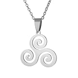 Genérico Colgante con símbolo de triesquele, collar joyería, regalo para mujeres hombres