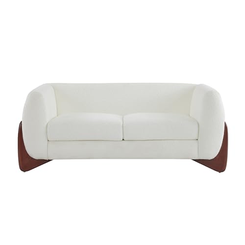 Image of Christopher Knight Home Almad 2 Pieces Sofa Couch Set, Cozy 3-Seater Sofa and Loveseat for Living Room, Upholstered Couch Chair, Soft Seating Lounge Sofa with Wood Frame, Fabric, Beige