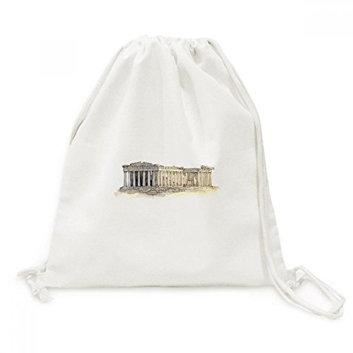 Morral del lazo Acrópolis de Atenas bolsa de la compra de tela resistente multiusos