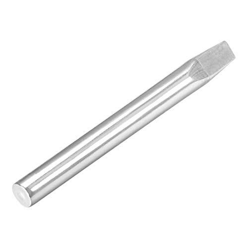 Image of uxcell 80mm Lead-free Soldering Iron Tip Replacement 6mm Width Solder Tip 100W Welding Equipment for Soldering Silver 3pcs