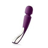 LELO SMART WAND High Power Body Massage Vibrator, Compact Medium Size, Plum