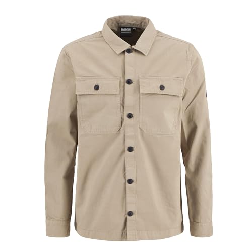 Barbour International Arlo Overshirt, Coriander, Men's Long Sleeve Shirt Jacket with Chest Pockets (UK, Alpha, M, Regular, Regular, Coriander)