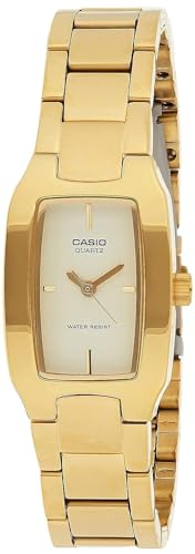Casio Women Beige Dial Stainless Steel Analog Watch - Ltp-1165N-9Crdf