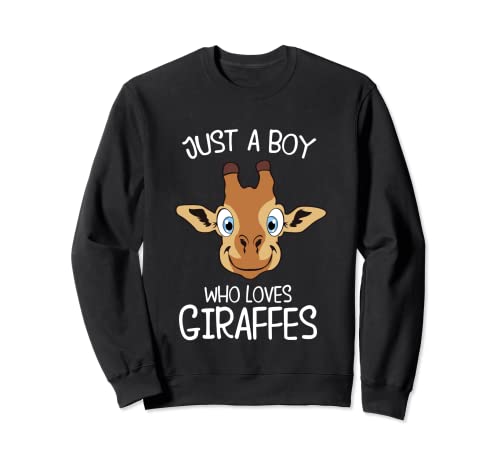 Jirafa Lustige - Just A Boy Who Loves Jiraffes Sudadera
