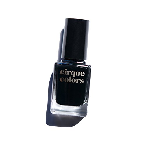 Cirque Colors Creme Nail Polish - Memento Mori - Best Black - 0.37 fl. oz. (11 ml) - Vegan, Cruelty-Free,...