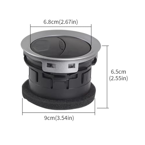Diffuseur de climatisation chrome pour Ford Fiesta élégant - 4