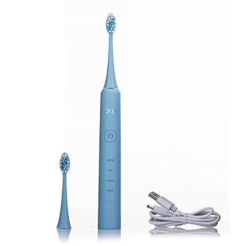 Pro 2.0 Sonic Toothbrush by Pop Sonic | The Sonic Toothbrush That Thinks of Everything | Rechargeable - Blue