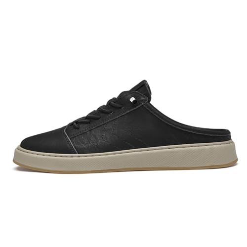 Men's Leather Sneaker Soft Breathable Casual Clog Shoes Outdoor Comfort Slip-on Walking Driving Loafers2