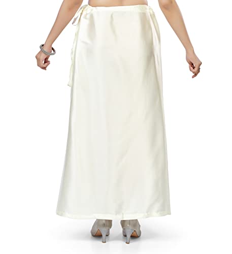 Image of Madhu Fashion Women's Satin Saree Petticoat Saree Underskirt