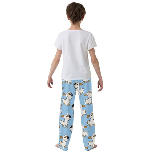 Boys' Pants Funny Dog Stars Blue Long Bottoms Jogger Pants Elastic Waist Trousers with Pockets S-XL3