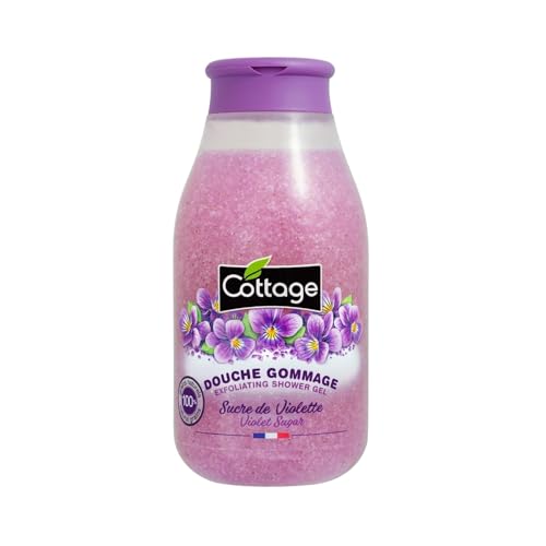 Cottage Douche Gommage Sucre de Violette Grains Exfoliants 100% Naturels