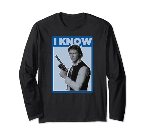 Star Wars Han I Know t-shirt manche longue parfait pour vos soirées cinéma ciné