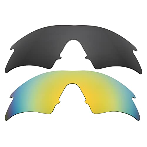 Lentes para reparar Oakley M Frame Sweep negro y oro contra cristales rayados