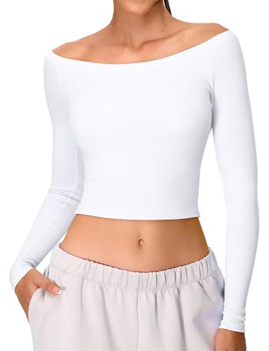 Haut d'Entraînement Femme SEAUR - T-Shirt Style Épaule Dénudée pour le Studio et le Quotidien
