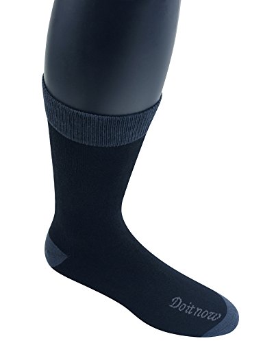 Yomandamor Men's Breathable Dress Crew Socks with Seamless Toe,5 Pairs L Size(Sock Size:10-13)3