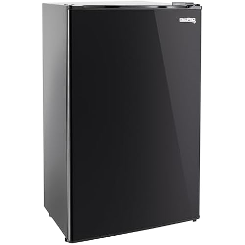 RecPro 3.3 Cu Ft 12V RV Refrigerator Black