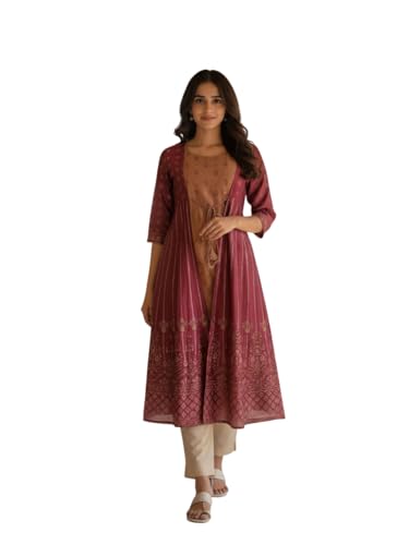 Kurta femme rouge grenat Rangita 38 résout vos pannes d'inspiration vestimentaire