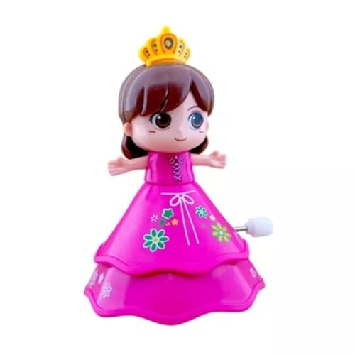 Image of Crackles Wind Up Spin Doll - Pack of 1 Dancing Princess Toys for Girls & Boys Age 3+ | Clockwork Baby Toy, Crawling Toy for Toddlers, Return Gift (Multicolor)