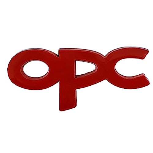 NURCIX Auto Metall 3D Emblem, Für opel opc Kofferraum Logo Buchstabe Aufkleber modifiziertes Abzeichen Sticker Styling Zubehör,B
