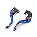 SYKJZZ 3D-Motorrad-Einstellbarer Bremskupplungshebel fit for BMW F800R F800 R 2009-2018 F650GS F 650 GS 2008-2012 2010 2011 Aluminiumgriff Ersatzteile bremsen (Color : Blue)