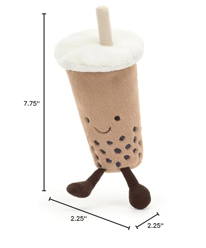 Jellycat Amuseables Bubble Tea Stuffed Toy, 8.5 inches - Drink Plush - Fun Gift Idea - Image 8