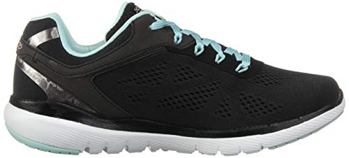 Tênis Skechers Flex Appeal 3.0 - Moving Fast Preto/Turquesa 35