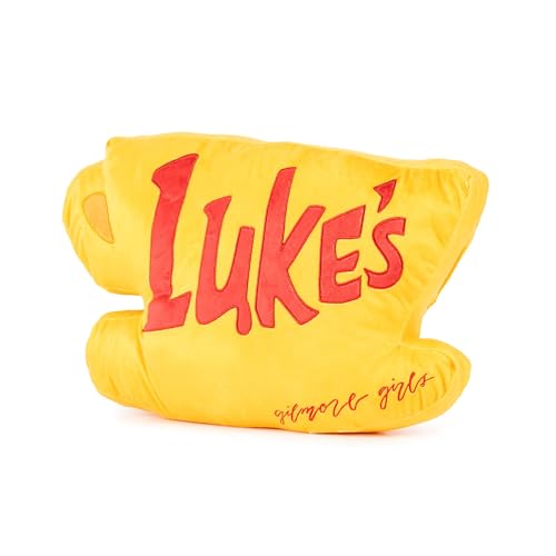 Image of Jay Franco Gilmore Girls Luke's Diner Coffee Cup Shaped Decorative Pillow - Super Soft Plush Throw Pillow - Meausures 17 Inches