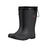 [アリサナ] レインブーツ 折りたたみ キッズ 男の子 ブラックxブラック 23cm