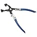 45 Degree Angled Hose Clamp Plier, Swivel Flat Band Car Water Pipe Locking Pliers, Non Slip Ergonomic Flexible Swivel Joint Snap Ring Pliers for Flat Hose