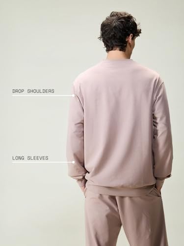 Image of CAVA Men's Everywear Oversized Sweatshirt for Men | Cozy Soft Terry Pullover, Casual Loungewear Top, Relaxed Fit for Layering, Home, Travel & Street Style