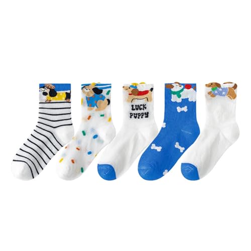 Calcetines infantiles para niños y niñas, suaves, cómodos, transpirables, para uso diario y ocio, con elasticidad para zapatos deportivos y sandalias, a, 6-8 años
