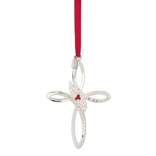 Lenox 2013 Gemmed Cross Metal Ornament