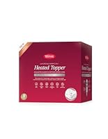 Tontine Luxuriously Warm 2-in-1 Heated Topper & Electric Blanket, Single Bed, 9 Heat Settings, Personalised Climate Zones, Multizone Warmth, Removable Quilted Layer, Cotton Cover, Machine Washable