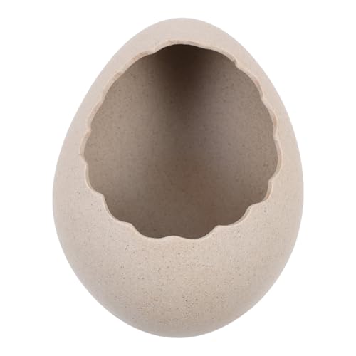 WATIIFUFU Cuenco de Postre con Forma de Cáscara de Huevo Grande Bol de Cerámica para Helado y Flores Ornamento Artístico para Decoración del Hogar