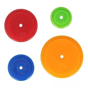 Milisten Golfmarker 4er-Set - Pokerchip Design In Rot, Gelb, Grün