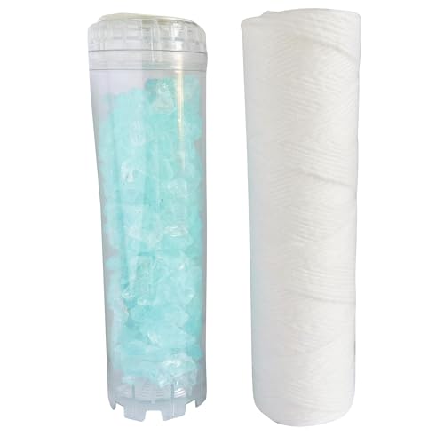 AQUAWATER - 105010 - Kit Performance - Lot de 2 cartouches : 1 filtrante bobinée et 1 pour filtrer les impuretés contenues dans l’eau. Pour bol de taille...