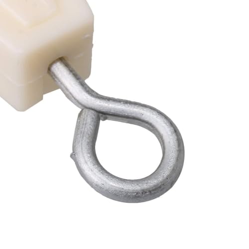 TopHomer 10 Packs Plastic Hanging Pulley with Stainless Steel 360 Degree Rotation Hook for Rope Cable Indoor & Outdoor Use