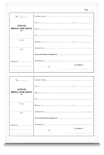 Registro Di Prima Comunione - 3