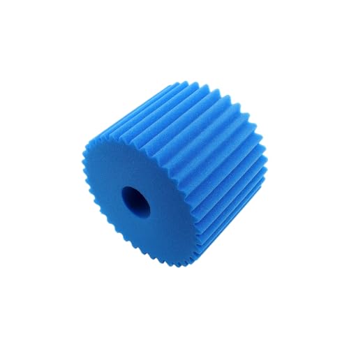 Image of Nispira 506B Foam Dust Filter Replacement for Electrolux Centralux Aerus Central Vacuum 1561,1569,1580,1584,1590,1590A E130 Series, E177A Blue Scalloped, 1 Pack