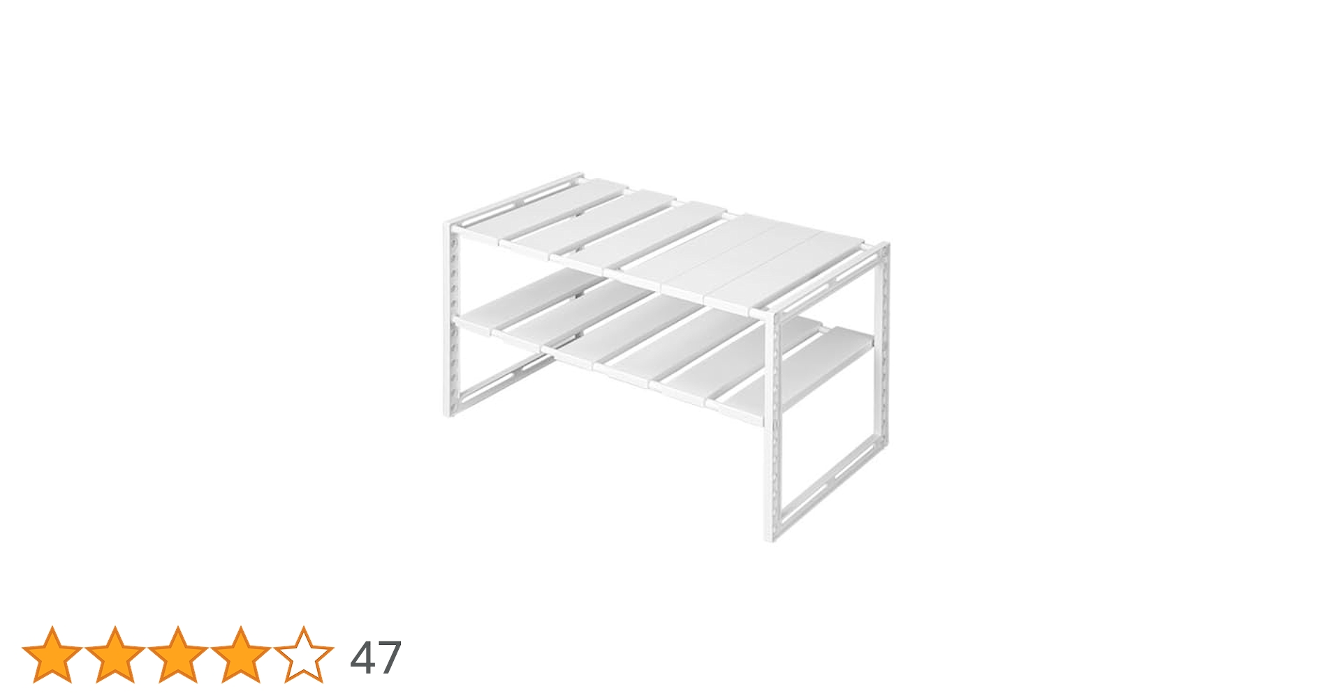 Amazon｜ニトリ シンク下伸縮ラック イータ 奥行40cm ホワイト