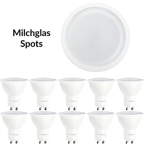 LUMILED GU10 LED, 3W 270 Lumen Leuchtmittel, 3000K warmweiß Birne Lampe Strahler Spot, ersetzt 30W Halogenlampen, 120… – Bild 3